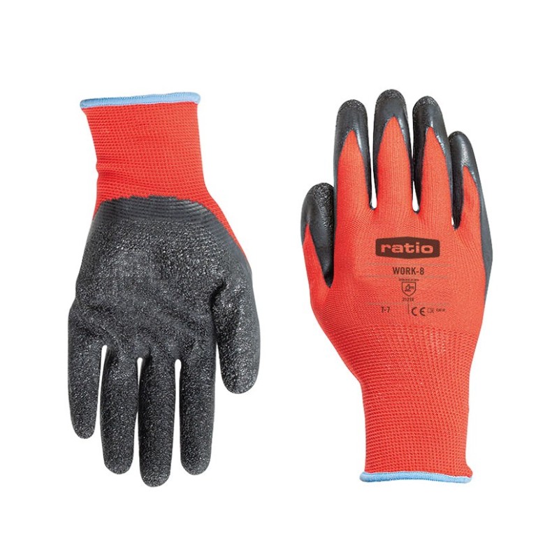 GUANTES PROTECCIÓN WORK8 ROJO GUANTES PROTECCIÓN WORK8 ROJO