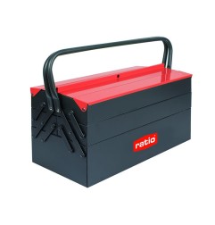 CAJA METALICA 63 PZAS.CHR-V 5 COMPARTIM.