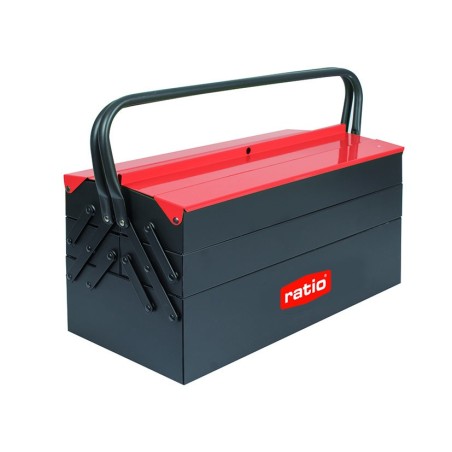 CAJA METALICA 63 PZAS.CHR-V 5 COMPARTIM.