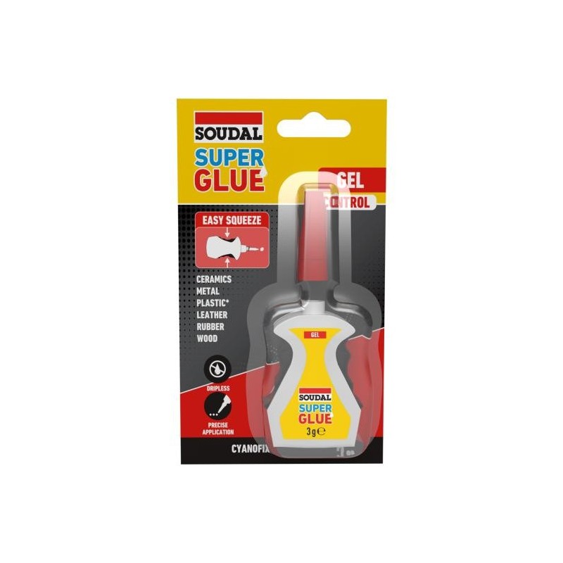 SUPER GLUE GEL CIANOCRILATO 3G SOUDAL