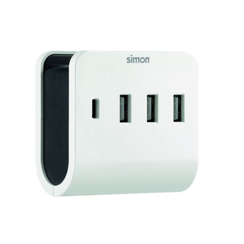 ADAPTADOR 3 USB A + USB C SIMON