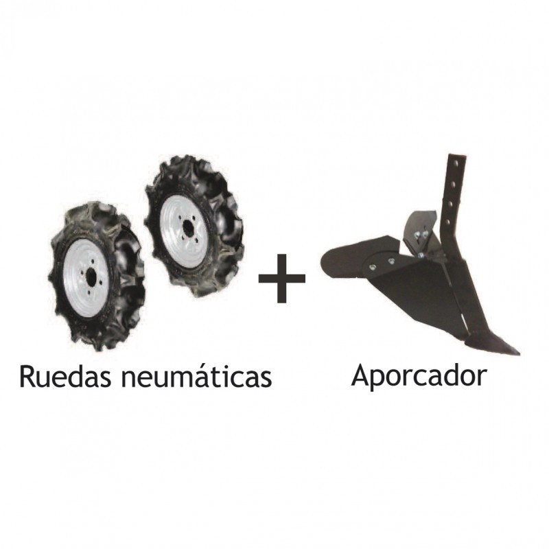 KIT RUEDAS + APORCADOR MOTOAZADAS