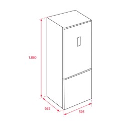 FRIGORÍFICO TEKA COMBI NFL 345C 188X60CM BLANCO