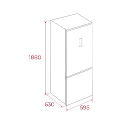 FRIGORÍFICO TEKA COMBI NFL 355 188X59,5CM BLANCO