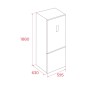 FRIGORÍFICO TEKA COMBI NFL 355 188X59,5CM BLANCO