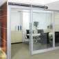 KIT PUERTA CORREDERA DE CRISTAL 2M COLGADORES OCULTOS KIT PUERTA CORREDERA DE CRISTAL 2M COLGADORES OCULTOS