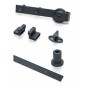 KIT PUERTA CORREDERA RÚSTICO 3M NEGRO