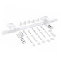 KIT PUERTA CORREDERA RÚSTICO 2M BLANCO