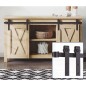 KIT PUERTA CORREDERA DOBLE PARA MUEBLE 2M
