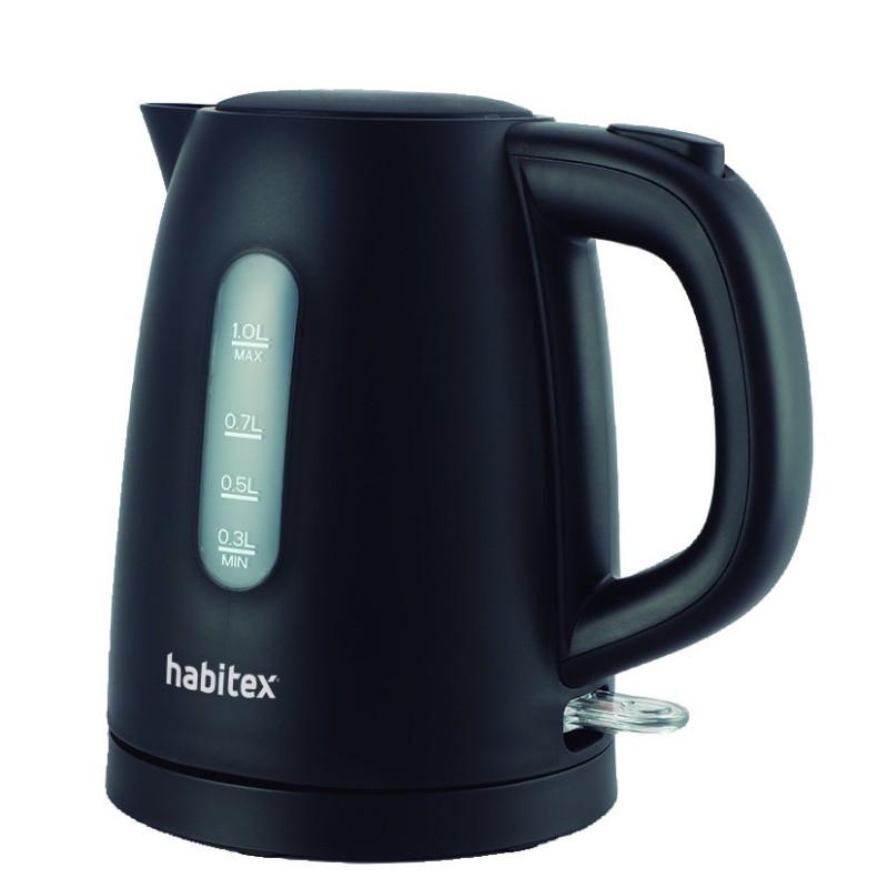 HERVIDOR AGUA 1L NEGRO HABITEX