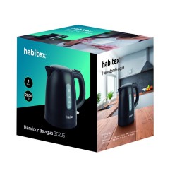 HERVIDOR AGUA 1L NEGRO HABITEX