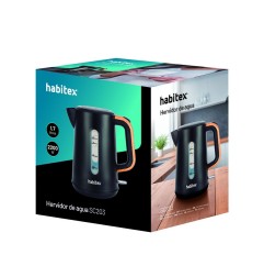 HERVIDOR AGUA 1,7L NEGRO HABITEX