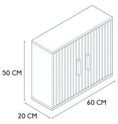 MOBILIARIO KLAUS ARMARIO PARED 60X20XH.50CM