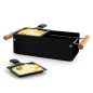 RACLETTE 2 COMPARTIM.C/ESPATULAS NYLON