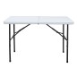 MESA POLIETILENO PLEGABLE CON ASA 120X60X74CM
