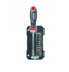 DESTORNILLADOR CON CARRACA + ACCESORIOS 14 EN 1