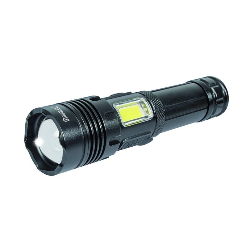 LINTERNA LED ALUM. 800LM RECARG. MALET.