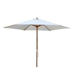 PARASOL MADERA 3M COLOR CRUDO