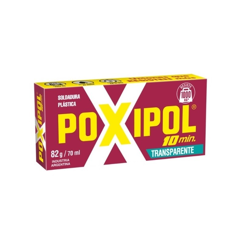 ADHESIVO POXIPOL TRANSPARENTE 70ML / 82GR ADHESIVO POXIPOL TRANSPARENTE 70ML / 82GR