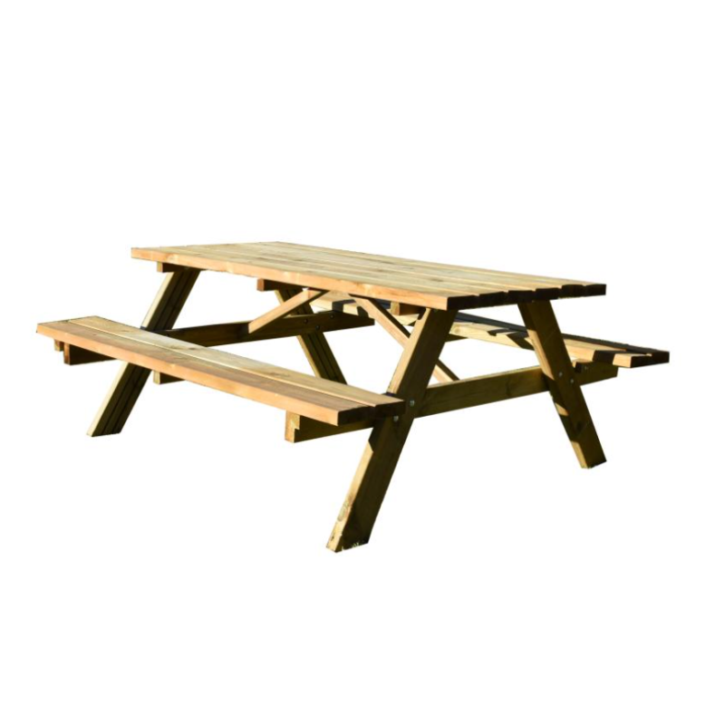 MESA PICNIC CON BANCOS 177X152X71CM