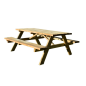 MESA PICNIC CON BANCOS 177X152X71CM