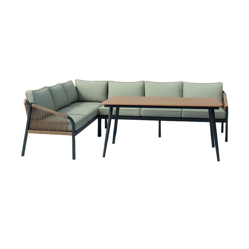 CONJUNTO ESQUINERO RATÁN 4 PIEZAS SOE