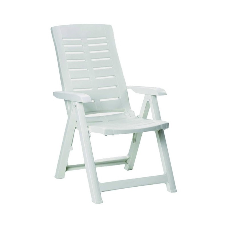 SILLÓN MULTIPOSICIÓN RESINA BLANCO