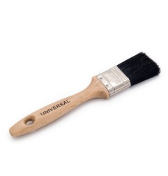 BROCHA SUPER CERDA NEGRA MANGO MADERA