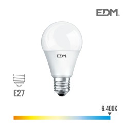 Bombilla standard led e27 7w 580 lm 6400k luz fria edm
