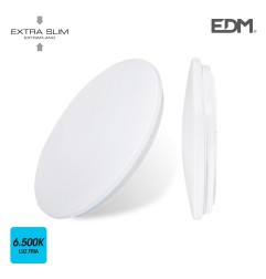 Aplique superficie led extraplano 24w 1.680 lumens 6.500k circular  38x6,6cm edm
