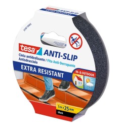 CINTA ANTIDESLIZANTE 25MMX5M NEGRA