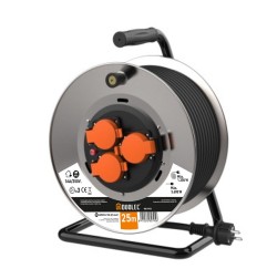 ENROLLACABLE METÁLICO 25M 3X2,5 IP-55