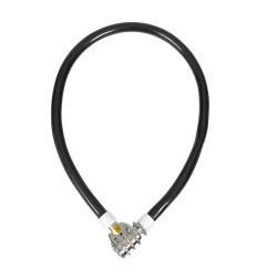 CABLE ANTIRROBO BICICLETA COMBINACIÓN 55CM