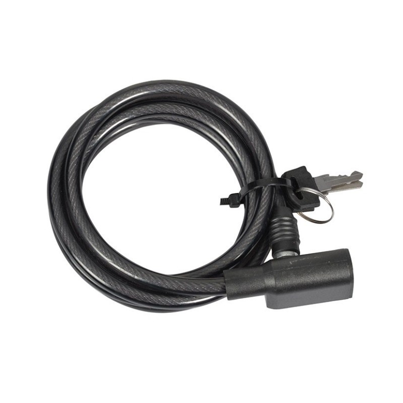 CANDADO CABLE ESPIRAL LLAVE EHL 8MM