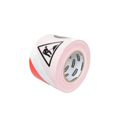 CINTA BALIZAMIENTO BLANCO Y ROJO 10CMX200M