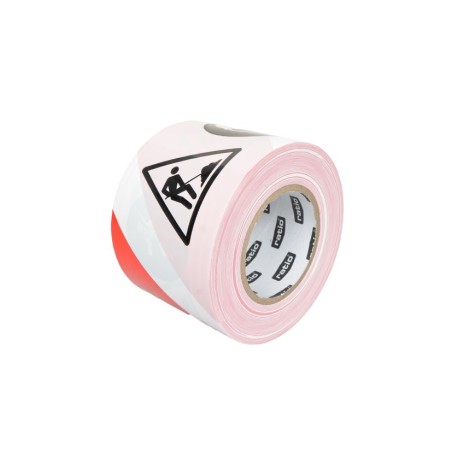 CINTA BALIZAMIENTO BLANCO Y ROJO 10CMX200M