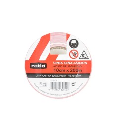 CINTA BALIZAMIENTO BLANCO Y ROJO 10CMX200M