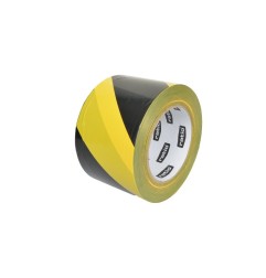 CINTA SEÑALIZACION AMARILLA Y NEGRA 7,5CMX200M