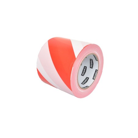 CINTA SEÑALIZACION BLANCA Y ROJA 10CMX200M