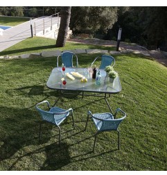 MESA ACERO BASIC 142X90CM