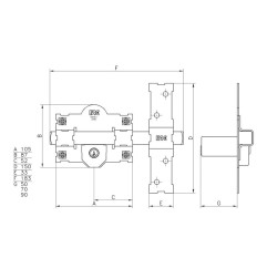 CERROJOS 101-L 105 PINTADO ESTANDAR
