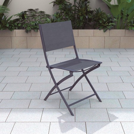 SILLA PLEGABLE ACERO/TEXTILENE PARMA