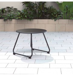 MESA ACERO CAFÉ BARBADOS