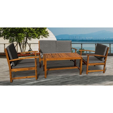 CONJUNTO MADERA VIETNAM 5 PIEZAS