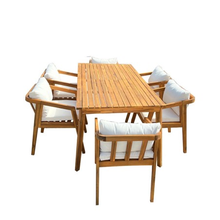 CONJUNTO COMEDOR TERRAZA 7 PIEZAS DOM