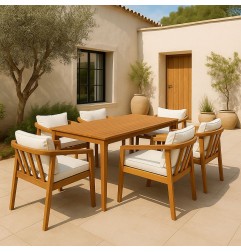 CONJUNTO COMEDOR TERRAZA 7 PIEZAS DOM