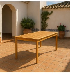 MESA MADERA LEVU 8 PLAZAS