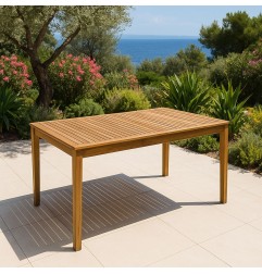 MESA MADERA LEVU 8 PLAZAS