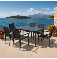 CONJUNTO COMEDOR TERRAZA 7 PIEZAS