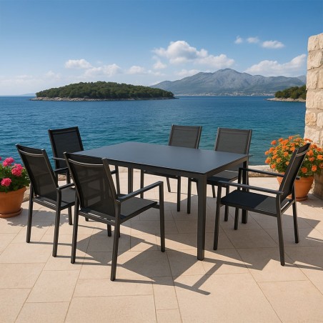 CONJUNTO COMEDOR TERRAZA 7 PIEZAS